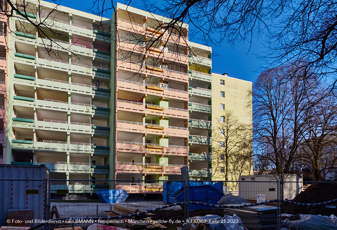 21.02.2023 -  Mega-Sanierung in der Kurt-Eisner-Straße in Neuperlach